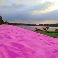 彩砂批发_粉色彩砂_粉色沙滩沙_景区网红沙粉色沙子